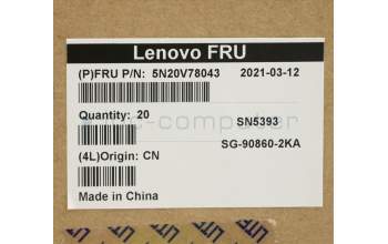 Lenovo 5N20V78043 NB_KYB CMNM-CS20,BK-NBL,LTN,DEN