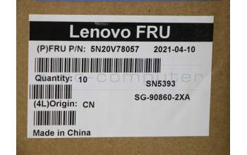 Lenovo 5N20V78057 Keyboard Internal, Swiss, Black, Non-Backlight, w/Number, UK
