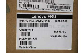 Lenovo 5N20V78109 NB_KYB CMNM-CS20,BK-BL,LTN,CSA