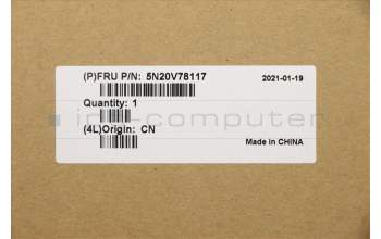 Lenovo 5N20V78117 Keyboard Internal, Spanish, Black, Backlight, w/Number, UK