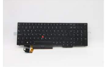 Lenovo 5N20V78129 Keyboard Internal, Swedish/Finnish, Black, Backlight, w/Number, UK