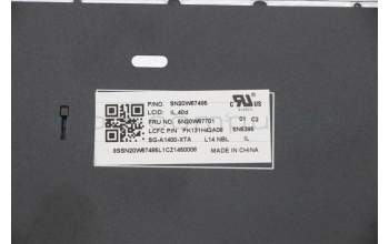 Lenovo 5N20W67701 NB_KYB CS20L FULL KBD LTN,NBL,B,HBW