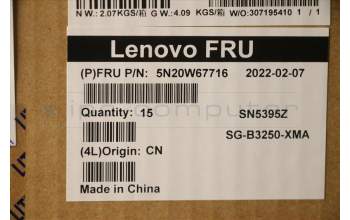 Lenovo 5N20W67716 NB_KYB CS20L FULL KBD LTN,NBL,B,TC