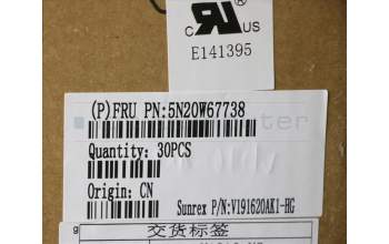 Lenovo 5N20W67738 NB_KYB CS20L FULL KBD SRX,NBL,B,HUN