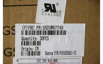 Lenovo 5N20W67749 NB_KYB CS20L FULL KBD SRX,NBL,B,EURO ENG