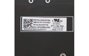 Lenovo 5N20W67780 NB_KYB CS20L FULL KBD CHY,BL,B,SLV