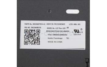 Lenovo 5N20W68150 Keyboard Internal, Arabic, Non-Backlight, w/Number, US