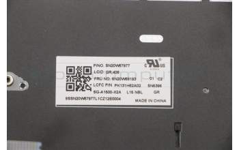 Lenovo 5N20W68193 NB_KYB CS20L NUM KBD LTN,NBL,B,GRE