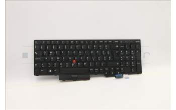 Lenovo 5N20X22822 Keyboard Internal, Hungarian, Black, Non-Backlight, w/Number, UK