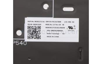 Lenovo 5N20X22929 Keyboard Internal, Hebrew, Black, Backlight, US