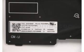 Lenovo 5N20X68845 NB_KYB CS20 FL-HC KBD LTN,BL,BK,ENG