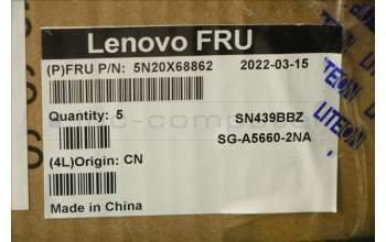 Lenovo 5N20X68862 NB_KYB CS20 FL-HC KBD LTN,BL,BK,NOR