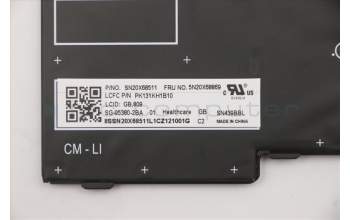 Lenovo 5N20X68869 NB_KYB CS20 FL-HC KBD LTN,BL,BK,UKE