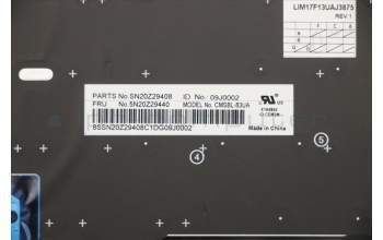 Lenovo 5N20Z29440 NB_KYB CM KBD SK-CS20 CHY,BL,BK,UKR