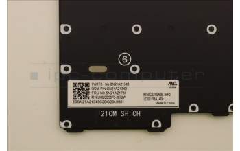 Lenovo 5N21A21781 Keyboard Internal,French,Black,Non_Backlight