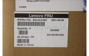Lenovo 5N21A21857 Keyboard Internal, Greek, Black, Non-Backlight, US