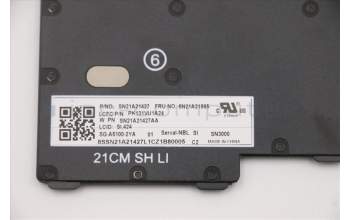 Lenovo 5N21A21865 Keyboard Internal, Slovenian, Black, Non-Backlight, UK