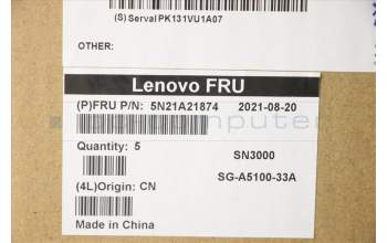 Lenovo 5N21A21874 NB_KYB CS21KBD SKTOP LTN,NBL,BK,THAI