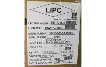 Lenovo 5N21A21969 Keyboard Internal, Greek, Grey, Backlight, US