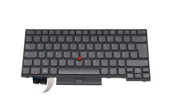 5N21B08351 original Lenovo keyboard DE (german) dark grey/dark gray with backlight and mouse-stick