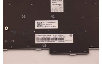 Lenovo 5N21B08424 Keyboard Internal, French, Grey, Backlight, w/Number, US