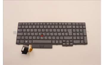 Lenovo 5N21B08459 Interne Tastatur, Dänisch, grau, Hintergrundbeleuchtung, mit Ziffernblock