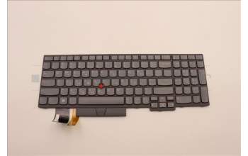 Lenovo 5N21B08463 Interne Tastatur, Griechisch, grau, Hintergrundbeleuchtung, mit Ziffernblock