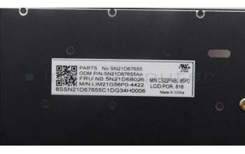Lenovo 5N21D68026 NB_KYB CS22 FL TOP,BK-NBL,CHY,POR