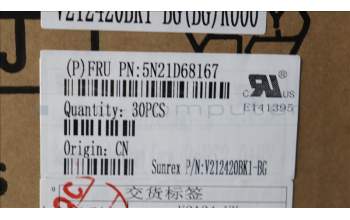 Lenovo 5N21D68167 NB_KYB CS22 FL TOP,BK-BL,SRX,BUL