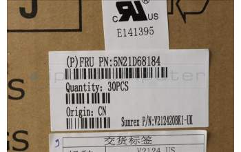 Lenovo 5N21D68184 NB_KYB CS22 FL TOP,BK-BL,SRX,UKE