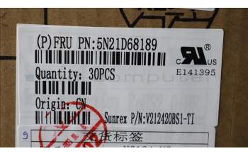 Lenovo 5N21D68189 Keyboard Internal, Thai, BackLight, Black, US