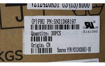 Lenovo 5N21D68197 Keyboard Internal,USA English,Non_BackLight,Black