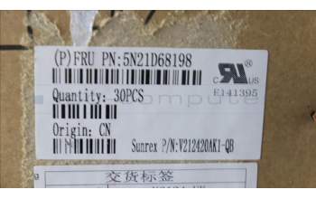 Lenovo 5N21D68198 Keyboard Internal, Canadian French ACNOR, Non-BackLight, Black, UK