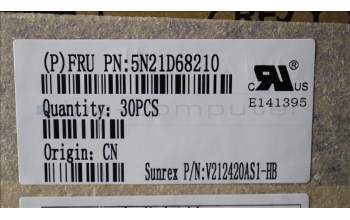 Lenovo 5N21D68210 NB_KYB CS22 FL TOP,BK-NBL,SRX,HBW