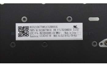 Lenovo 5N21D68210 NB_KYB CS22 FL TOP,BK-NBL,SRX,HBW