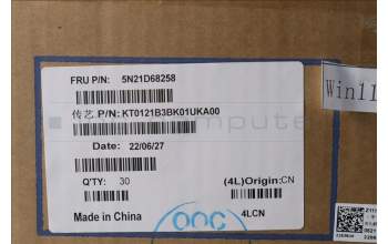 Lenovo 5N21D68258 NB_KYB CS22 FL TOP,BK-BL,TRI,UKE