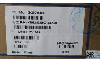 Lenovo 5N21D68269 Keyboard Internal, Czech/Slovak, BackLight, Black, UK