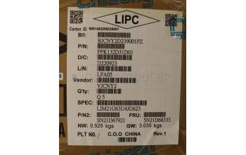 Lenovo 5N21D68333 Keyboard Internal, US English Euro, Backlight, Grey, US