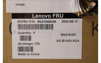 Lenovo 5N21D68345 NB_KYB CS22 FL TOP,GR-BL,LTN,ENG