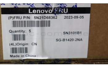 Lenovo 5N21D68362 Keyboard Internal, Norwegian, BackLight, Grey, UK
