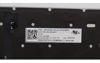 Lenovo 5N21D68369 NB_KYB CS22 FL TOP,GR-BL,LTN,UKE