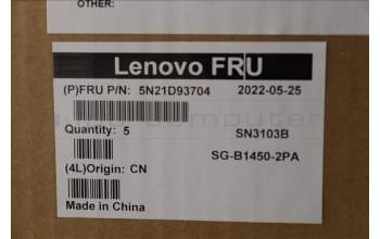 Lenovo 5N21D93704 Keyboard Internal, Portuguese, Black, Backlight, w/Number, UK