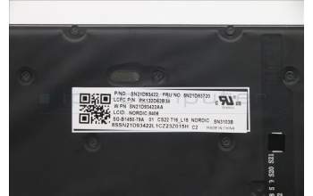 Lenovo 5N21D93720 NB_KYB CS22 NM TOP,BK-BL,LTN,NORDIC