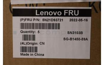 Lenovo 5N21D93721 NB_KYB CS22 NM TOP,BK-BL,LTN,CZE/SLK