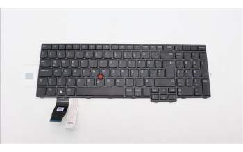 Lenovo 5N21D93738 Keyboard Internal, Icelandic, Black, Non-Backlight, w/Number, UK