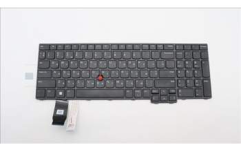 Lenovo 5N21D93759 Keyboard Internal, Ukraine, Black, Non-Backlight, w/Number, US