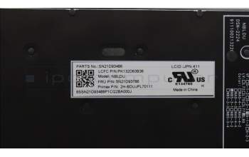 Lenovo 5N21D93786 NB_KYB CS22 NM TOP,BK-BL,PMX,JPN