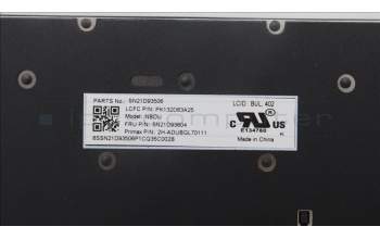 Lenovo 5N21D93804 Keyboard Internal, Bulgarian, Black, Non-Backlight, w/Number, UK