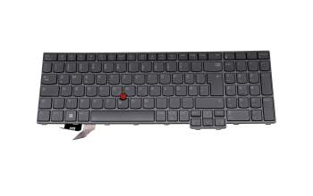 5N21D93845 original Lenovo keyboard DE (german) grey/grey with backlight and mouse-stick