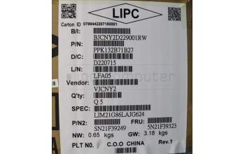 LENOVO 5N21F39323 Keyb P16 G1/G2 ESLA - BL